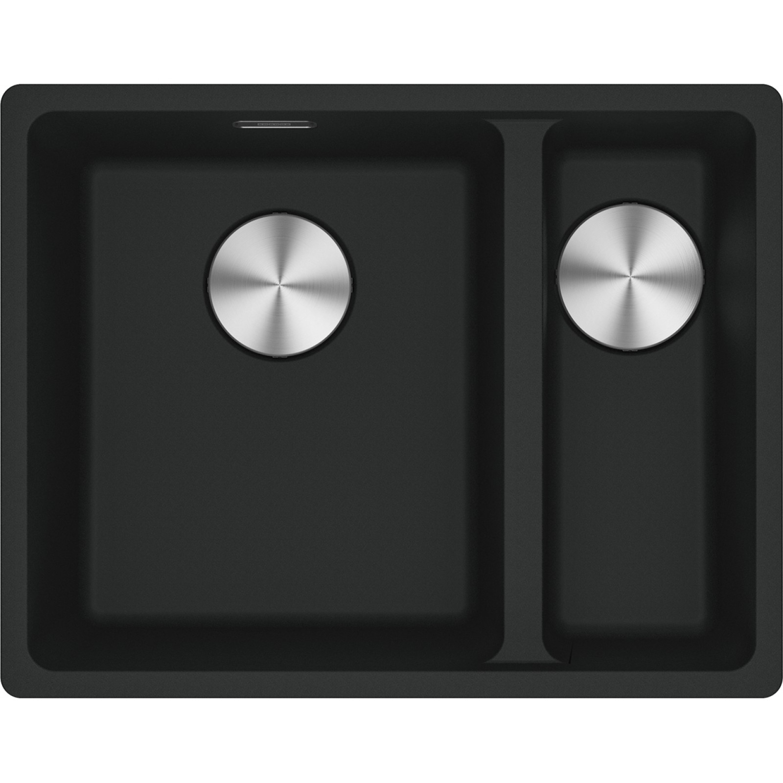Franke Maris MRG 160 Granite Undermount 1.5 Bowl Matt Black Sink RHSB