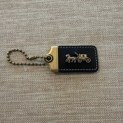 COACH 1941 HORSE & CARRIAGE HANG TAG CHARM BRASS & BLACK | eBay