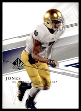 2014 SP Authentic TJ Jones Rookie Notre Dame Fighting Irish #76