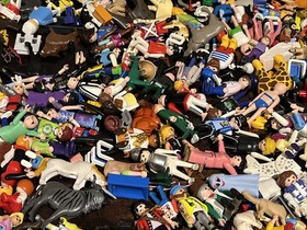 HUGE LOT PLAYMOBIL PARTS PIECES PEOPLE & ANIMALS FIGURES 14+Lbs HORSE HOCKEY