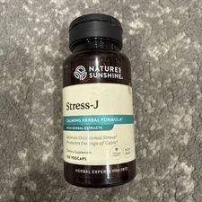 Nature'S Sunshine Stress-J 100 Capsules Sealed 2027 Free Shipping