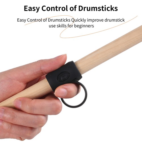 2Pcs Drumstick Control Clip Finger Ring Auxiliary Drumsticks Grips Drumsticks - Bild 3 von 6