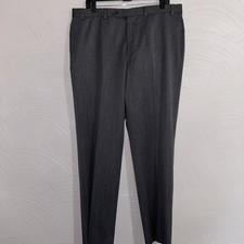 Brooks Brothers Dress Pants Mens 38x32 Gray Straight Leg Flat Front Madison Fit