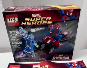 LEGO 76014 Marvel Spider-Man vs Electro Spider-Trike COMPLETE w/ Box & Manual. 