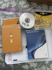 Adobe ILLUSTRATOR CS4, Photoshop CS3 , 6 , 7 CDs Bundle . Preowned