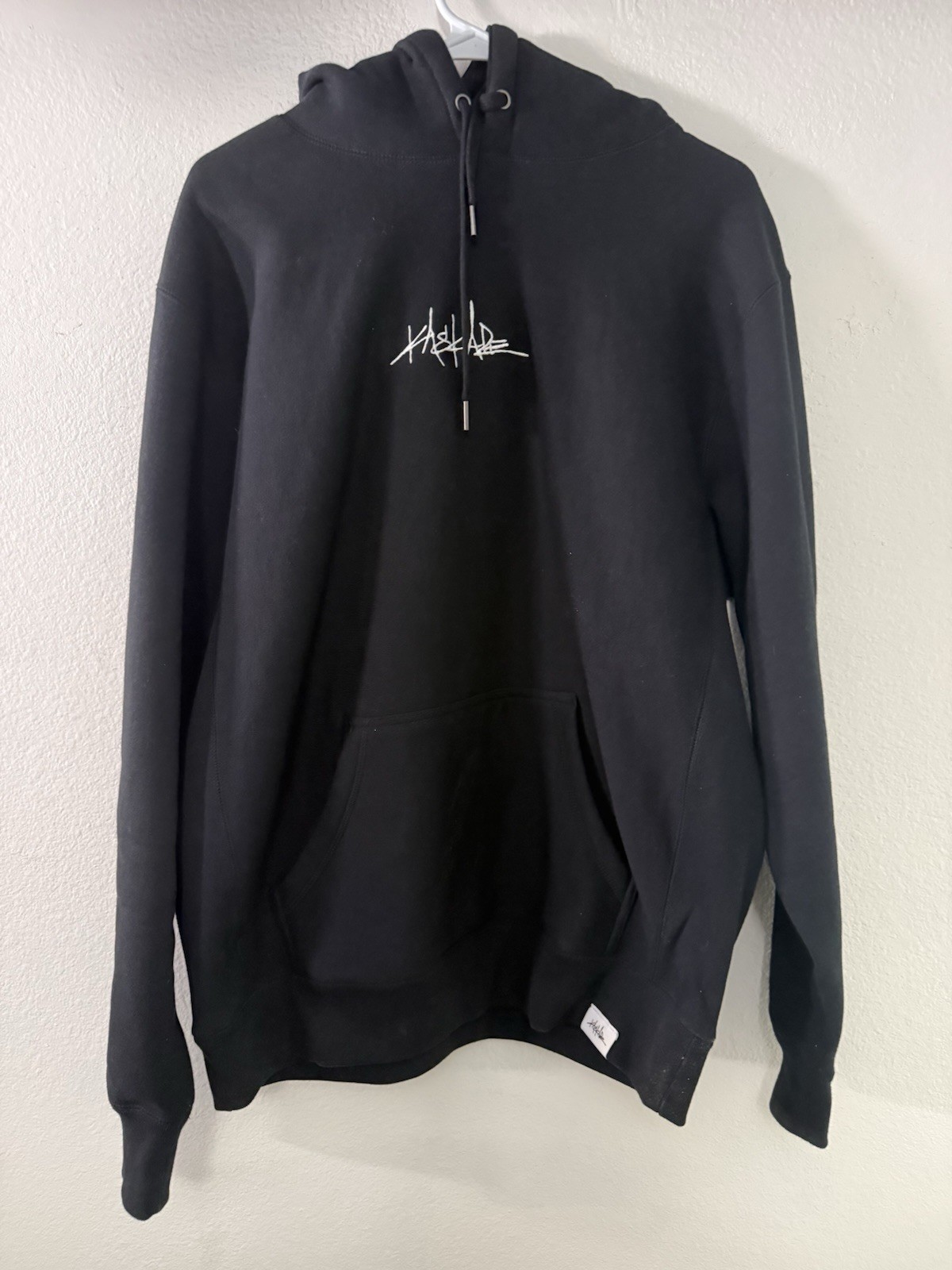 Hoodie Black Embroidered Logo DJ Festival Sweatshirt