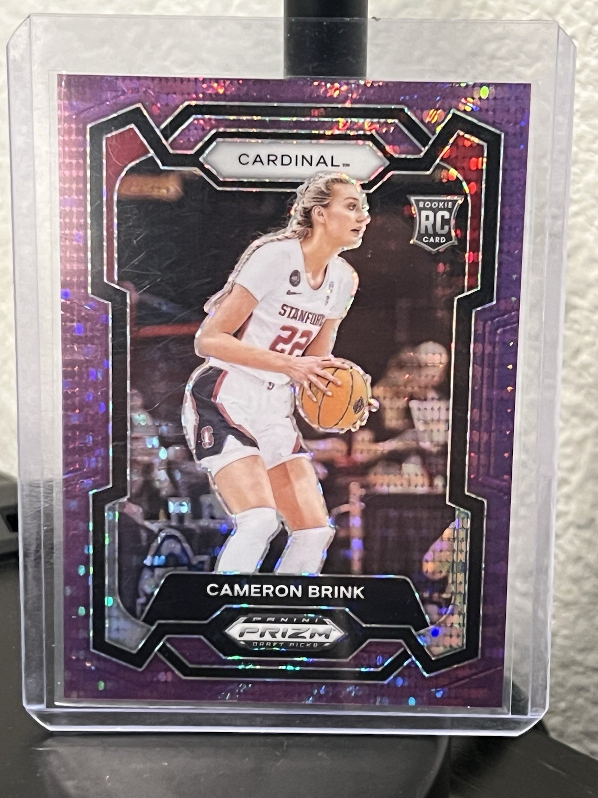 Cameron Brink 2024 Panini Prizm Draft Picks PURPLE PULSAR ROOKIE #89 #'ed /55