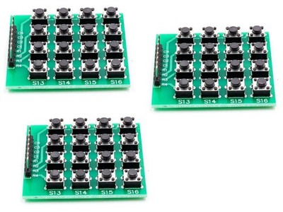 3 pcs. 4x4 Matrix 16-Key Keypad for Arduino Raspberry etc. Tactile Buttons