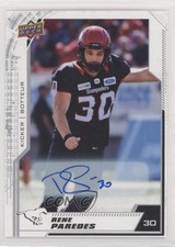 2020 Upper Deck CFL Auto Rene Paredes #157 Auto 12cy