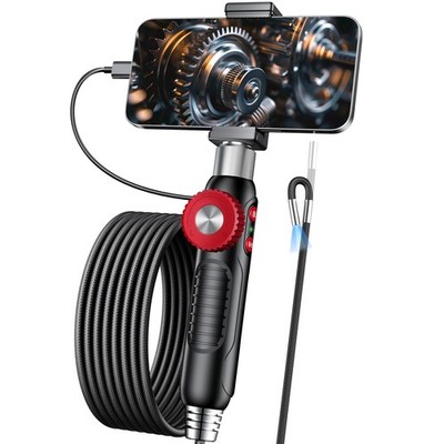 Endoscope Camera 1080P HD 6.2mm Waterproof 360 Rotation iPhone VAFA-818 Two-Way