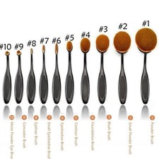 Beauty Experts Set of 10 Oval Beauty Brushes