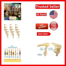 Elegant Gold Coffee Syrup Pump - Perfect for 1L Bottles, 12-Pack for Convenience