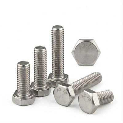 Sechskantschrauben M6 Edelstahl V2A DIN 933 Vollgewinde Inox Schrauben