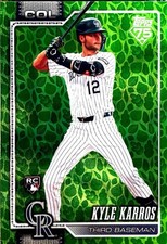 2026 Topps Series 1 Kyle Karros #334 Rookie Green Easter Holiday Foil Rockies