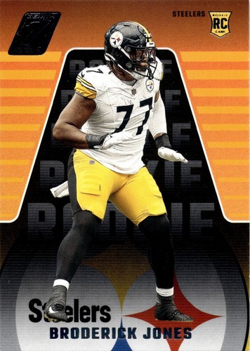 2761J 2023 Panini Select #292 Broderick Jones Red and Yellow