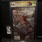Amazing spider-Man 601 J Scott Campbell CGC SS Custom yellow Label 9.6 Signed!!!
