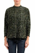 Just Cavalli Women's Multi-Color Short Sleeve Blouse Top US S IT 40