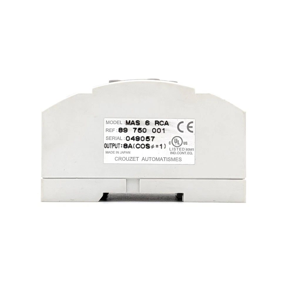 Crouzet Millenium MAS 6 RCA SPS | 100-240 V Input | 8A Relay Output | 89750001 - Bild 2 von 4