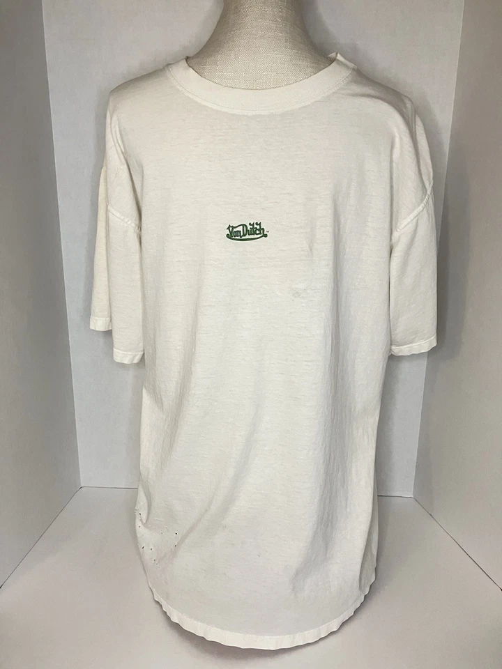 vintage True original VonDutch y2k flying eyeball shirt With Pinstriping Design - Image 2 of 4