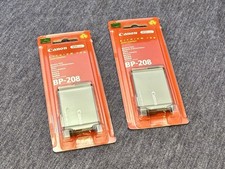 2x Canon BP-208 Lithium Ion High Energy Battery Pack 850 mAh