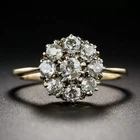 Art Deco Antique 3.30Ct White Diamond Vintage Engagement Ring 14K Yellow Gold FN