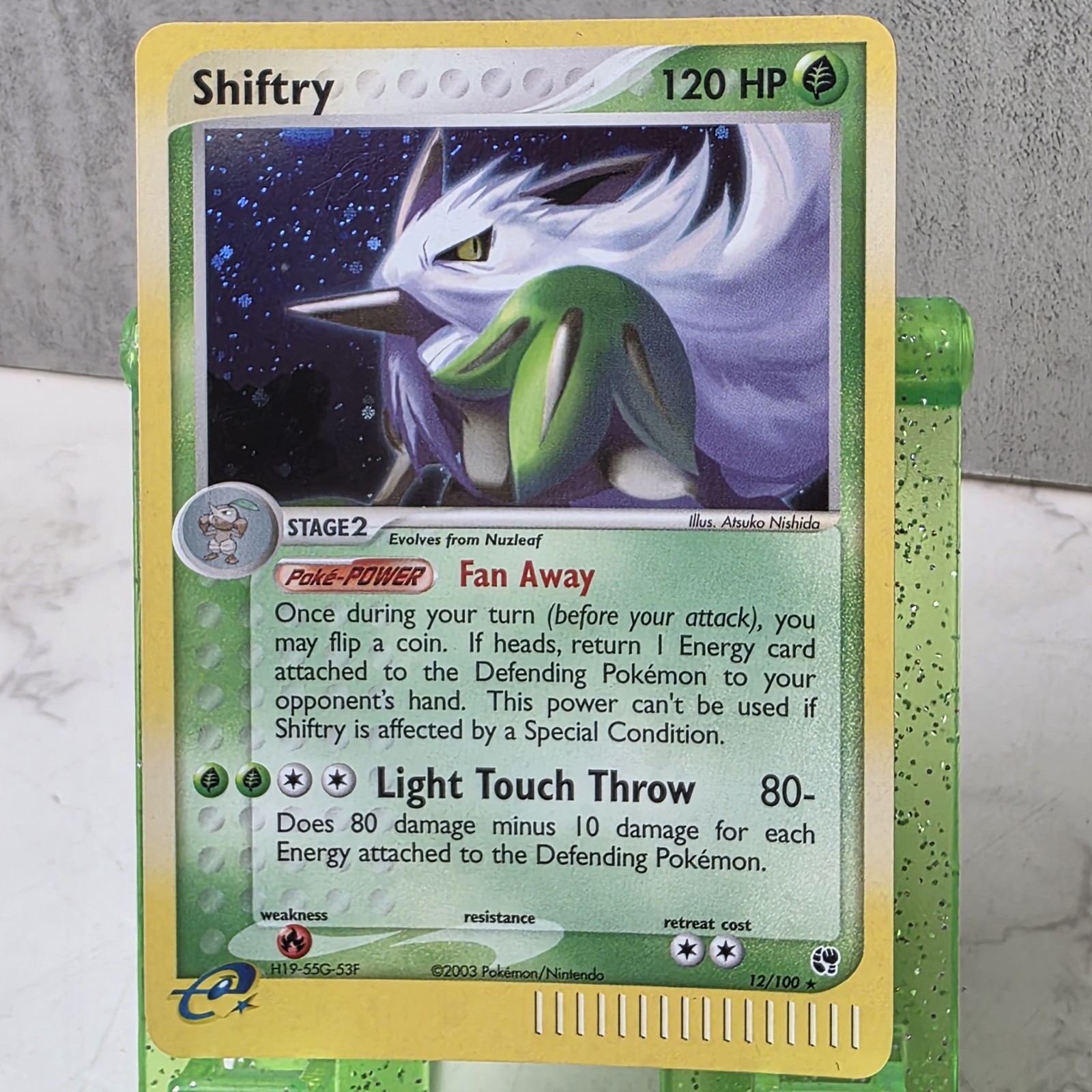 Pokémon TCG Shiftry 12/100 EX Sandstorm Holo Rare NM Card