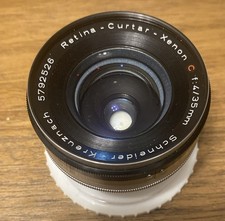 Vintage Kodak Schneider-Kreuznach Retina Curtar Xenon C 35mm f/4 Lens W/ Case