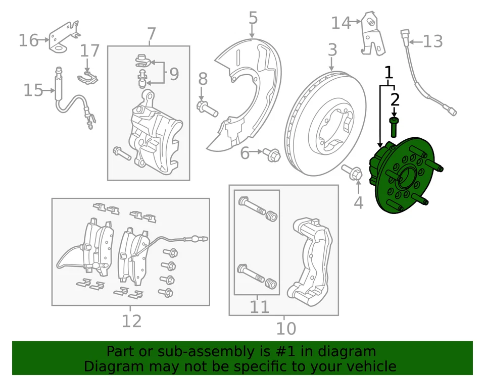 Genuine Ford 2015-2019 Transit-150/250/350/350HD Hub Assemblyy CK4Z-1104-G - Image 4 of 4
