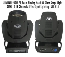 JUNMAN 230W 7R Beam Moving Head DJ Disco Stage Light DMX512 16 Channels Effects