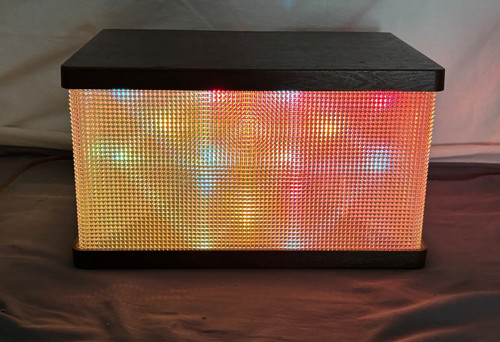 Vtg 11" x 8" 1970s Disco Party Light Box FUN LITE RANDOM FLASH Prism See VIDEO