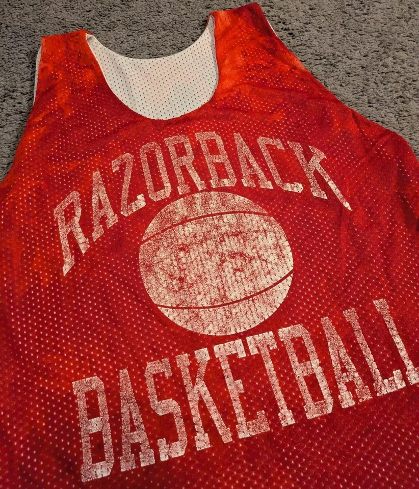Camiseta deportiva reversible de baloncesto Russell Athletic Arkansas Razorbacks de colección para hombre Foto 2 de 4