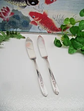 Oneida Nobility   ROYAL ROSE   Silverplate  Master Butter Spreader Knives   1939
