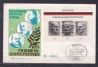 Stamps Federal Germany MiNo. Bl. 11 FDC 1975 Nobel Peace Prize
