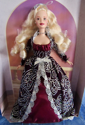 barbie winter dress Winter Fantasy Barbie Blonde NRFB