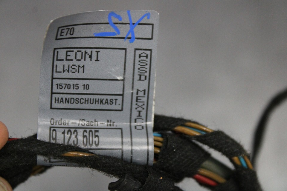 Wiring Harness Glove Box BMW X5 E70 Cable Glove Compartment 9123605 eBay