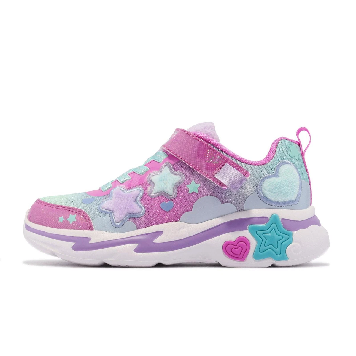 Skechers Sunggle Sneaks Pink Multi Strap Kids Preschool Casual Shoe  302216-LPKMT | eBay