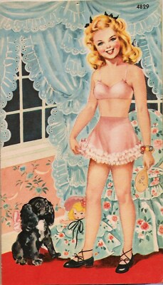 VINTAGE UNCUT 1943 TRUDY IN HER TEENS PAPER DOLLS~#1 TOP REPRODUCTION~#1 SELLER