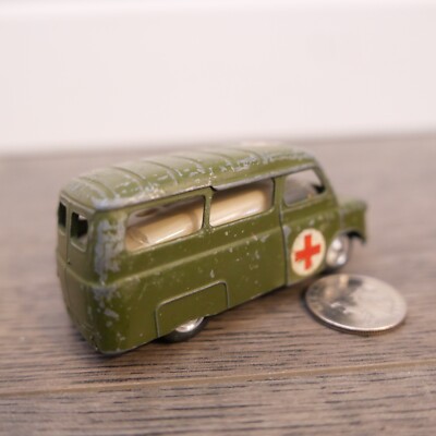 VINTAGE CORGI TOYS # 414 BEDFORD UTILICON MILITARY ARMY AMBULANCE