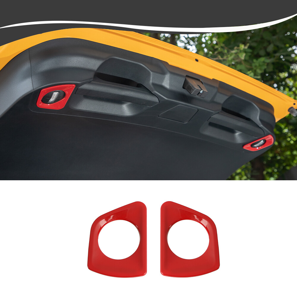 Red Rear Tailgate Light Lamp Trim Cover For Ford Bronco Sport 2021+ Accessories