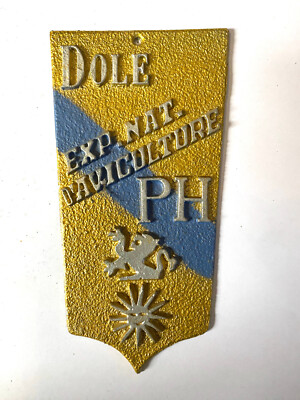 Aluminiumschild Wettbewerb Geflügelzucht Colombophile Dole 1994 Modene Club