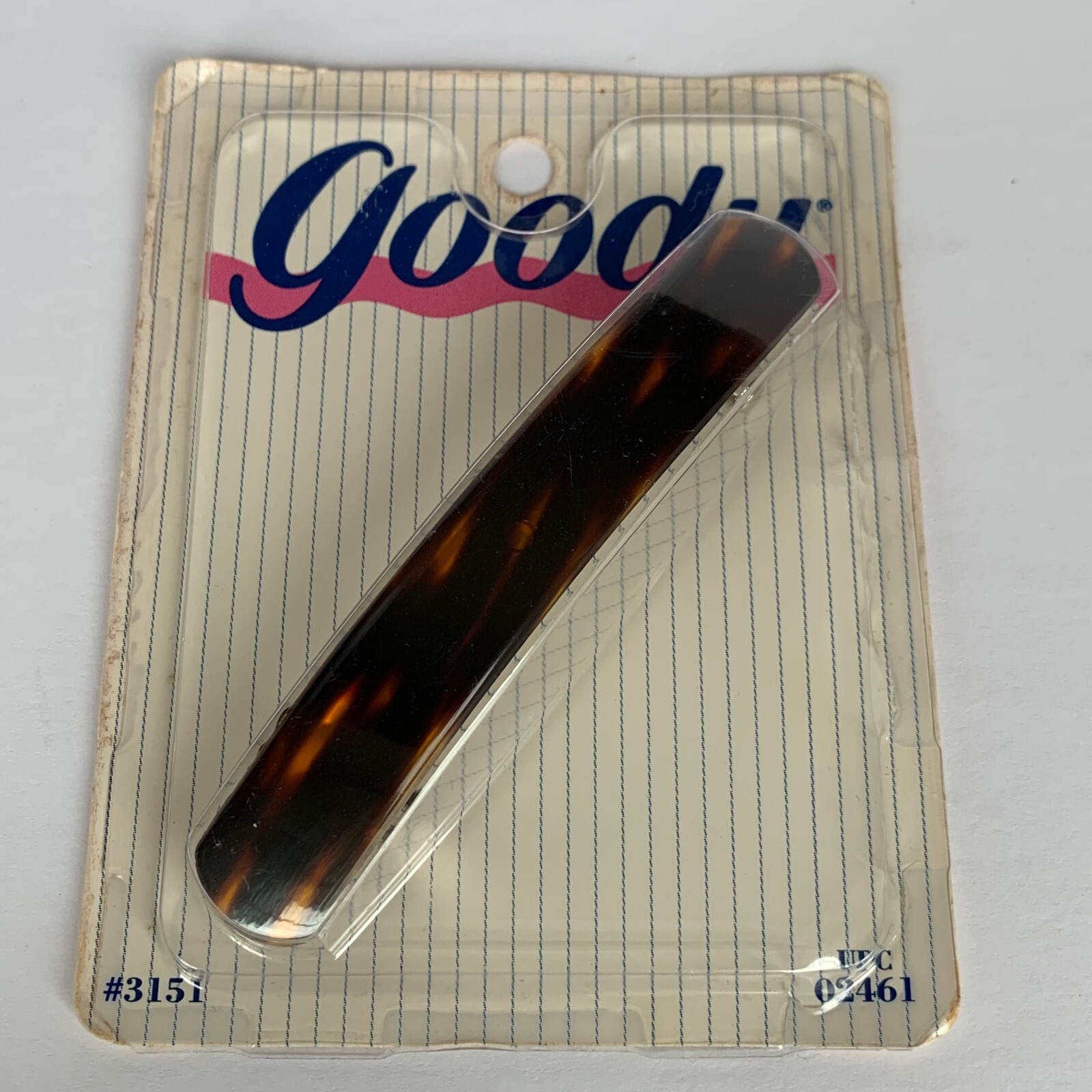 Vintage 1990 Goody Tortoise Barrette 3151, 3.75" Large Spring Clasp