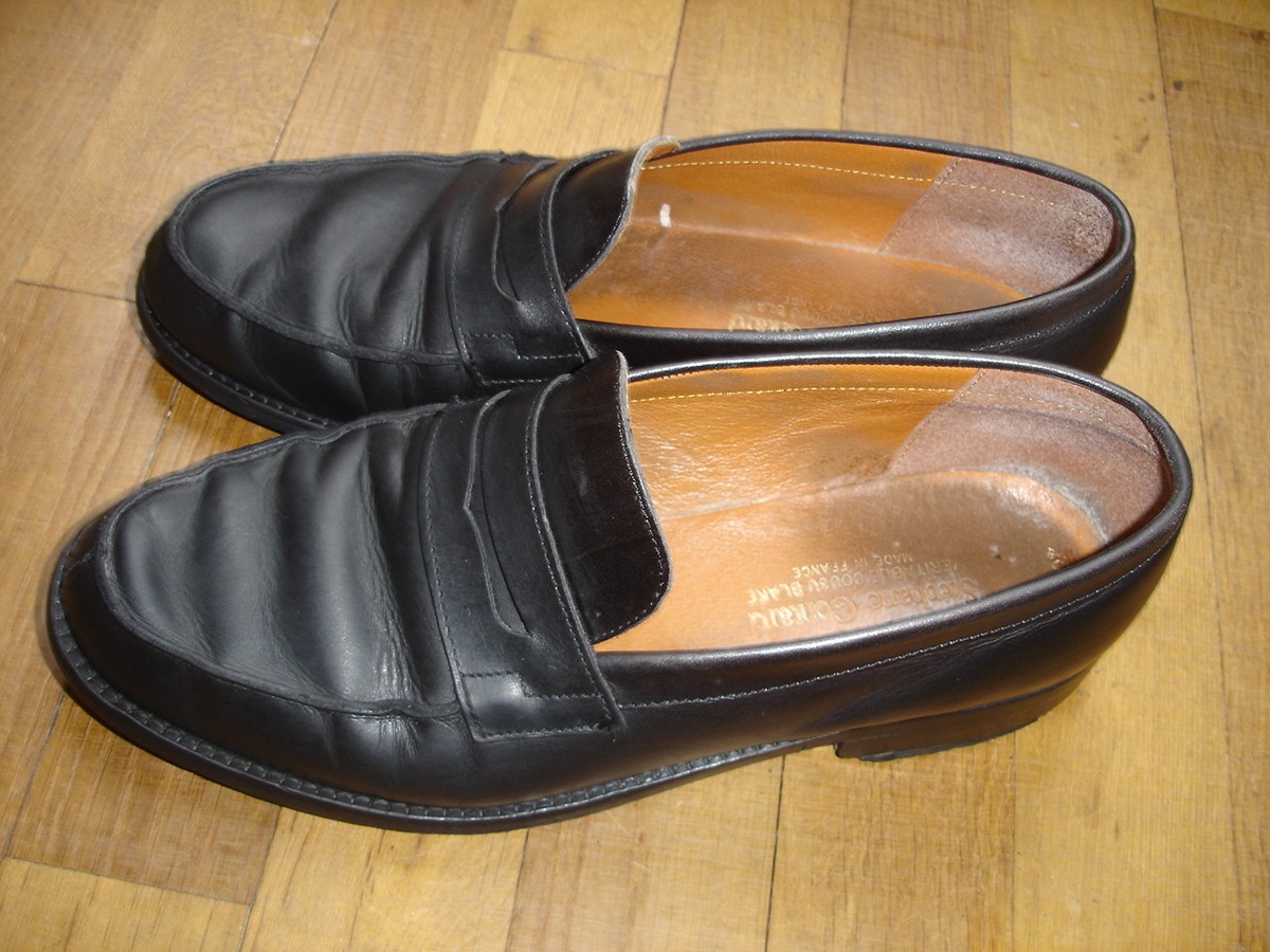 Stephane Gontard chaussures mocassins homme occasion cuir T40,5 France  C35