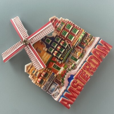 Calamita Da Frigorifero 3D Amsterdam, Olanda - Collezione Souvenir Decorazione Per La Casa E La Cucina Adesivo Magnetico Amsterdam Paesi Bassi 91667258