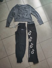 Set Abbigliamento Bambina 3 Pezzi Leggins Tuta Legea Top Original Marines 8/10