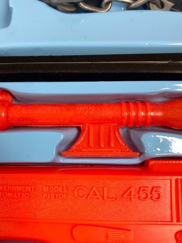 Special Agent 707 Spy Red Box Toy set James Bond Theme Briefcase Attaché Vintage - Picture 7 of 17