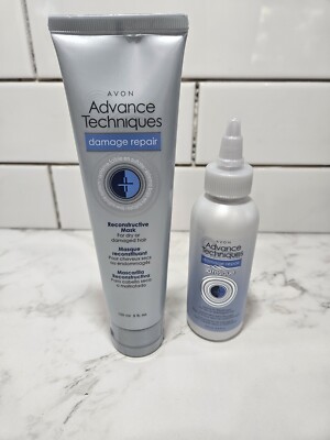NEW LOT OF 2 AVON DAMAGE REPAIR HAIR 3D RESCUE & RECONSTRUCTIVE MASK