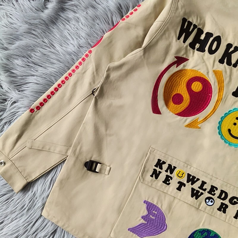 Pharrell Style: CPFM.XYZ Knowledge Jacket With Heavy Pharrell Style: CPFM.XYZ Knowledge Jacket With Heavy