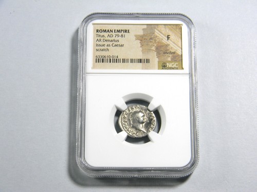 Moneda romana Tito, AD 79-81 - AR Denario NGC fino - Imagen 4 de 5