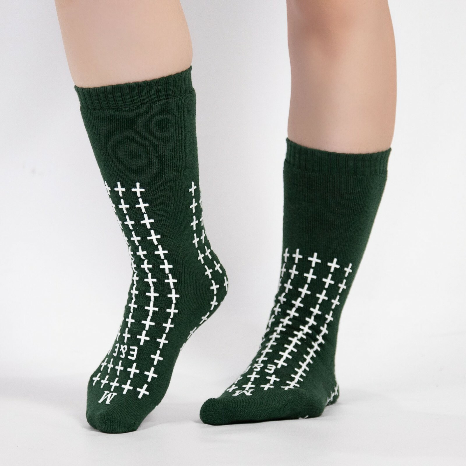 E&E Double Tread Slipper Socks, COTTON NonSkid Hospital Socks Unisex 3