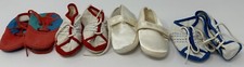 Vintage Lot Of 4 Infant Baby Size Soft Shoes